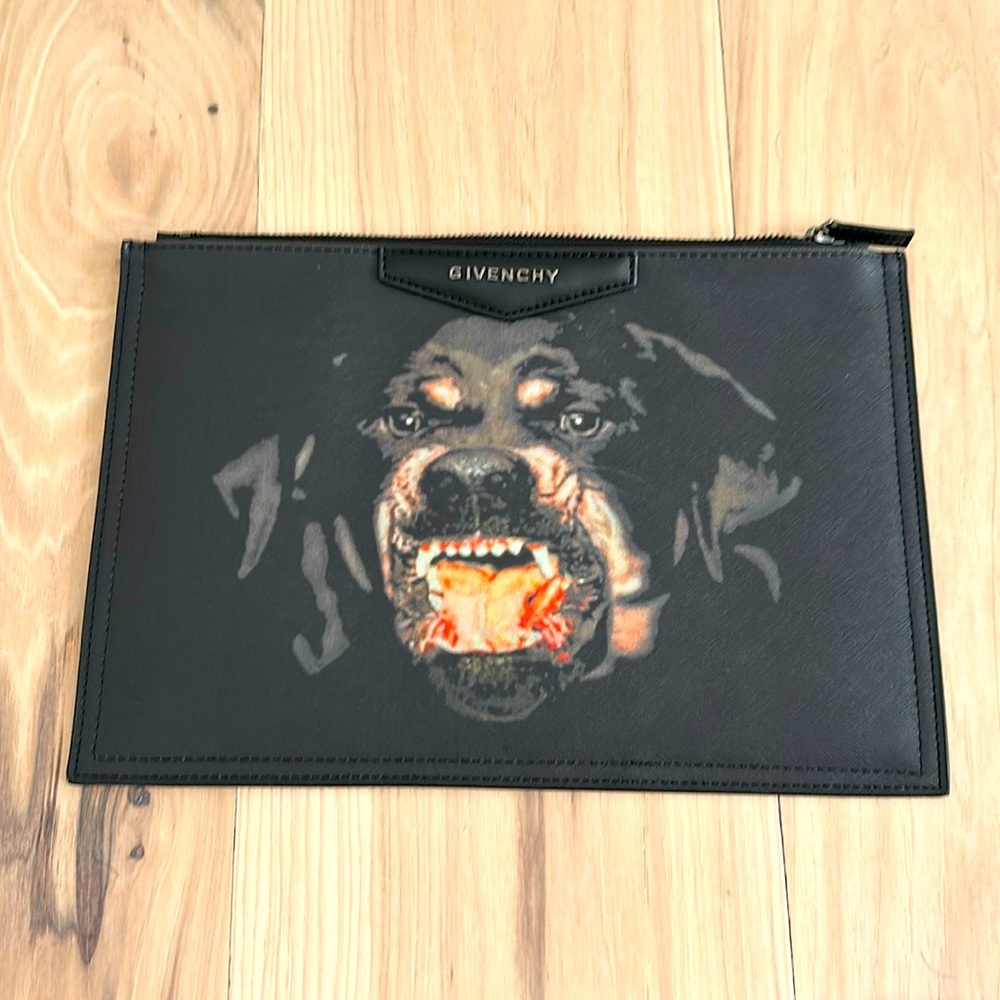 Givenchy Rottweiler dog clutch
